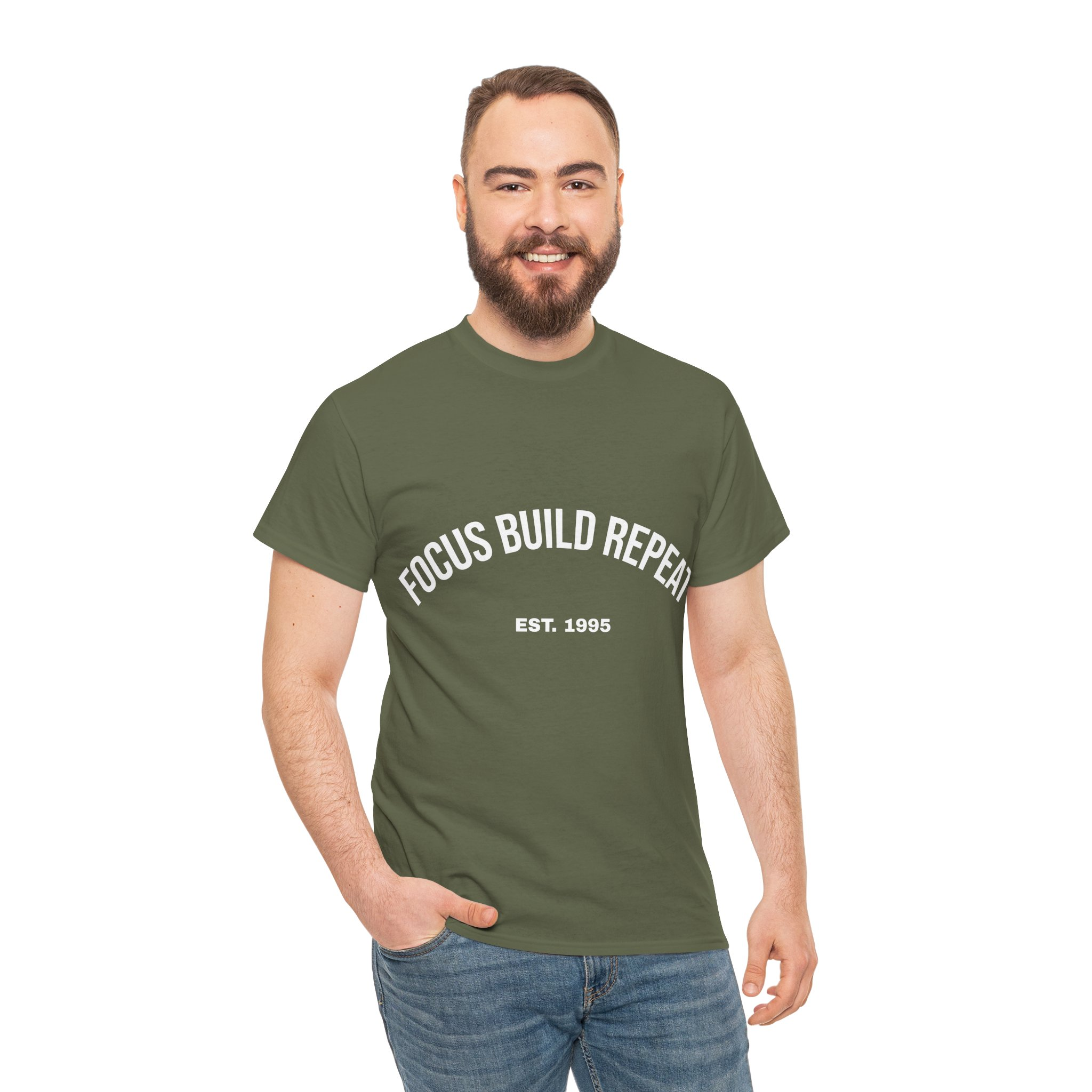 Kazzyboo Focus Build Repeat T-Shirt