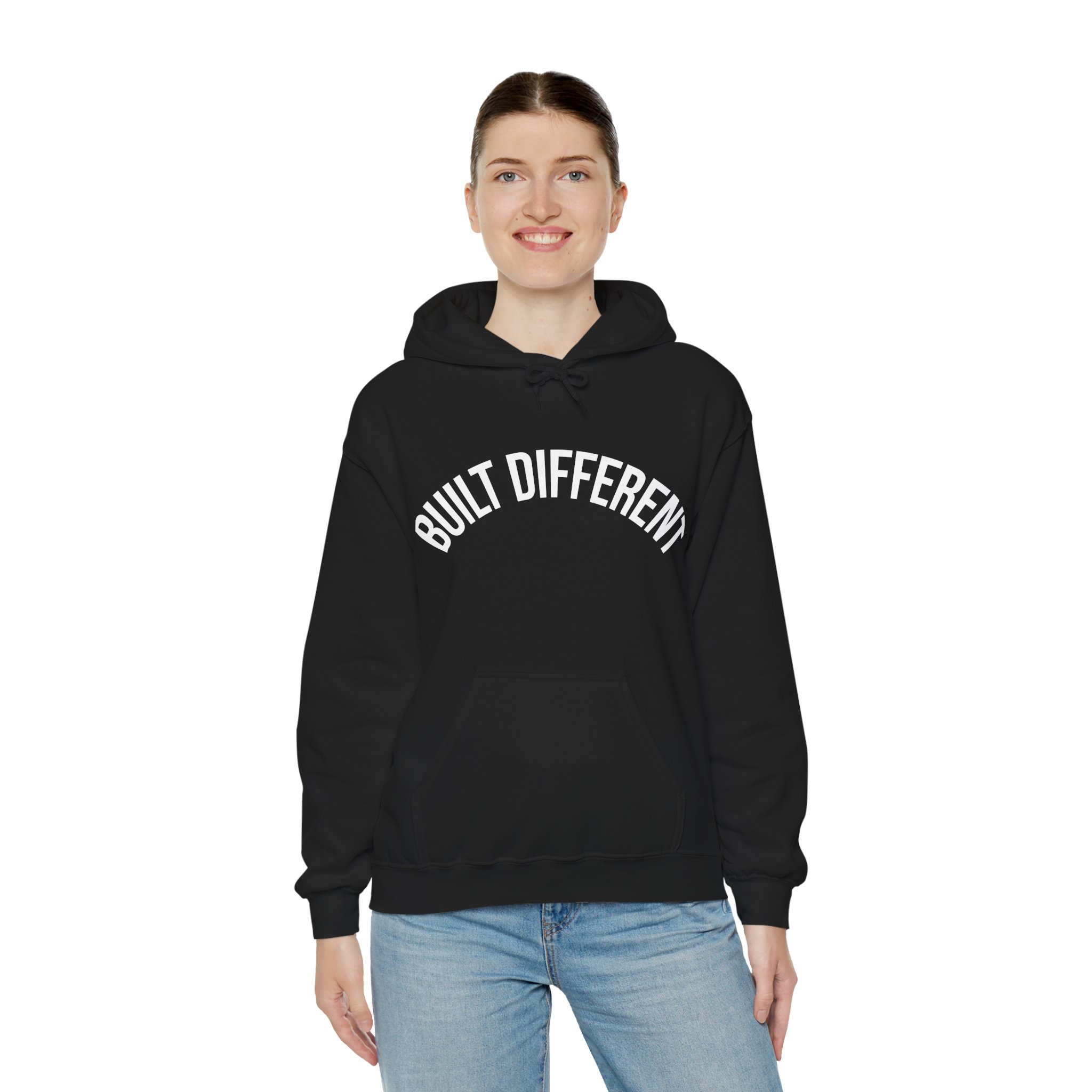 Built Different Hoodie – Casual Graphic Pullover