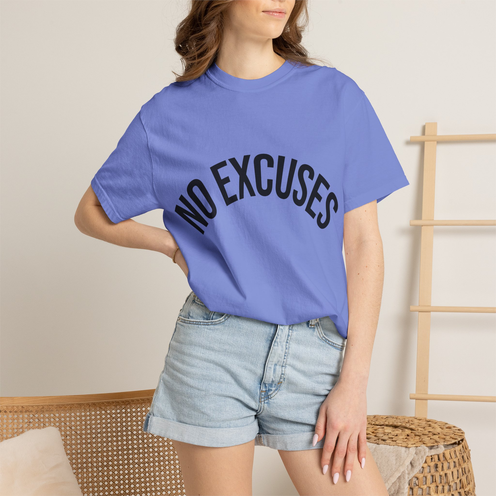 No Excuses T Shirt- Motivational Graphic Tee